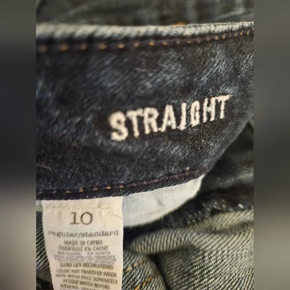 2 For $20 American Eagle Outfitters Indigo Straight Leg Jeans - Picture 5 of 5